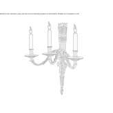 Brązowa lampa ścienna Saboya