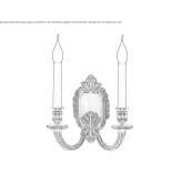 Bronze wall lamp Pollein