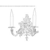 Brown wall lamp Bonao