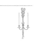 Classic bronze wall lamp Bierton