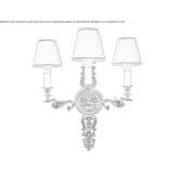 Brązowa lampa ścienna Chambly