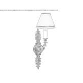 Brązowa lampa ścienna Chatmoss