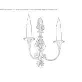 Brown wall lamp Herby