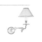 Brown wall lamp with a swing arm Ringway