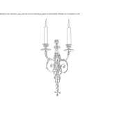 Brown wall lamp Tresques