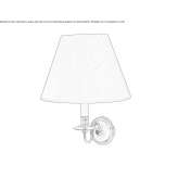 Brązowa lampa ścienna Labatlan