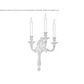 Brązowa lampa ścienna Mandok