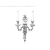 Brązowa lampa ścienna Copiapo