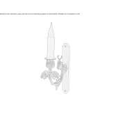 Brown wall lamp Radenka