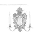 Brown wall lamp Luzech