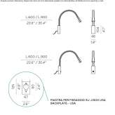Leather LED reading lamp Pochuta