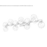 Glass wall lamp Tuzina