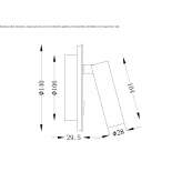 Adjustable LED wall lamp Hohn