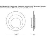 LED wall lamp made of PMMA Saba