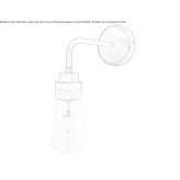 Brass wall lamp for the bathroom Ugale