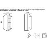 Aluminum partition lamp Duvall