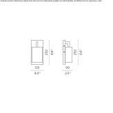 Fabric LED wall lamp Grado