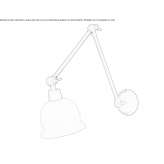 Adjustable wall lamp Kamien