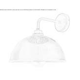 Glass wall lamp for the bathroom Vasse