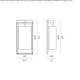 Fabric LED wall lamp Grado