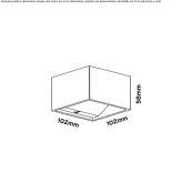 Aluminum LED wall lamp Molodiia