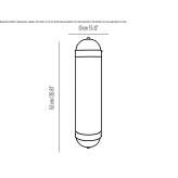 Mosiężna lampa ścienna Pinseque