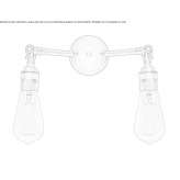 Ręcznie wykonana mosiężna lampa ścienna Tresivio