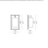 Fabric LED wall lamp Grado