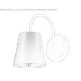 Ręcznie wykonana mosiężna lampa ścienna Carumas