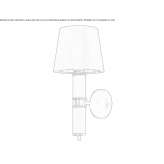 Ręcznie robiona lampa ścienna Caorle