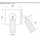 Adjustable brass LED reading lamp Markova