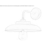 Brass wall lamp for the bathroom Darley