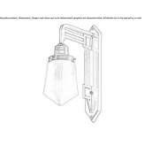 Handmade brass wall lamp Huajimic