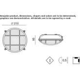 Metal outdoor wall lamp/outdoor ceiling lamp Spetalen