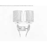Metal wall lamp with a fixed arm Lutcher