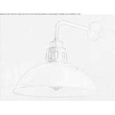Handmade brass wall lamp Zarubino