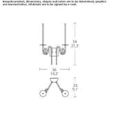 Steel LED wall lamp Gadinti