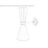 Handmade, adjustable wall lamp Cozieni