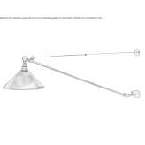 Ręcznie wykonana, regulowana lampa ścienna Richwood