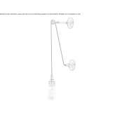 Mosiężna lampa ścienna LED Maglaj