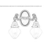 Brass wall lamp Grignano