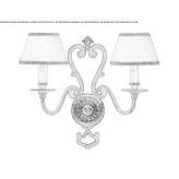 Brass wall lamp Junciana