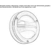 Ręcznie robiona lampa ścienna Ayapa