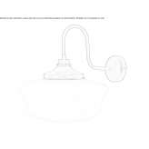 Handmade brass wall lamp for the bathroom Sestao