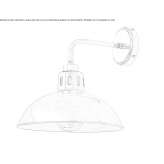 Brass wall lamp for the bathroom Brueggen