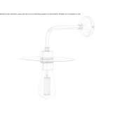 Ręcznie wykonana mosiężna lampa ścienna Centallo