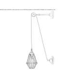 Ręcznie robiona lampa ścienna Dogankoy