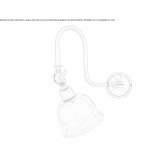 Regulowana mosiężna lampa ścienna Pervalka