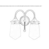 Brass wall lamp Bylym
