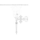 Handmade wall lamp Voinka